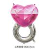 Anillo de diamantes nuevo en forma de corazón transfronterizo unido Te amo globo de aluminio propuesta decoración de boda venta al por mayor