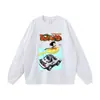 Camiseta Estampada de Mangá Japonês Anime Masculina Oversize Street Comic Algodão Solta Manga Curta Masculina e Feminina Transfronteiriça