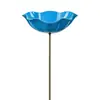 Comedero de agua para insectos y pájaros de jardín con patio creativo transfronterizo, flores artificiales para exteriores, estaca decorativa linda para el suelo