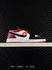 Air Aj1 Jordan 1 Low Entrenamiento Alemán Color Samba Clásico Unisex de Caña Baja Deportivas Casuales Baloncesto Tenis