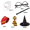 Disfraz de Halloween Capa Negra cosplay Bruja Muerte Capa Negra Colección HP Varita Corbata Paquete