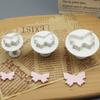 3 Piezas Mariposa Fondant Pastel Flor Sello Herramienta DIY Creativo Galleta Sello Fondant Impresión Molde Al por Mayor
