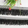 Industria Pesada Tubo de Tres Secciones Tres Filas Orugas Bigotes Colgantes Decoración de Cintura Hecha a Mano Borde de Malla DIY Ropa Sombrero Accesorios Accesorios