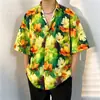 Camisa retro 2026 para hombre, ropa de verano, estilo Hong Kong, corte holgado, diseño de nicho, interesante top nuevo para hombre para usar sobre otras prendas