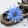 Flor Artificial Flor de Crisântemo Garra de Caranguejo Flor Grande Estilo Antigo Prendedor Lateral Leque de Cabelo Acessório DIY Processamento Arranjo de Flores Design de Cena