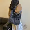 Bolsa Jeans Vintage para Mulheres 2026 Nova Tendência Fashion Grande Capacidade Bolsa para o Dia a Dia Casual Nicho Bolsa de Ombro Único Tote Bag