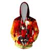 Primavera e verão comércio exterior AliExpress cardigã suéter top impressão digital 3D destino noite camisa com zíper prioridade grande quantidade