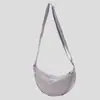 Transfronteiriço 2025 Nova Bolsa Meia-Lua Versátil Moda Bolsa Feminina Bolsa Japonesa Tipo Dumpling Bolsa de Ombro Bolsa Transversal Bolsa de Axila