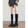 Primer Encuentro Temporada Aumentar Altura Botas Largas Mujer 2026 Invierno Adelgazantes Punta Cuadrada Hasta la Rodilla Botas Largas de Caballero Botas Altas