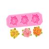 Flor Grande Mediana Pequeña Flor Flip Galleta de Azúcar Mousse Vasitos de Papel Decoración Pastel de Boda Molde de Silicona para Chocolate Dulce