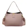 Otoño 2026 Nuevo Bolso Cubo de Mano de Color Sólido a la Moda Bolso Cruzado de Hombro Único de Gran Capacidad de Color Sólido para Mujer