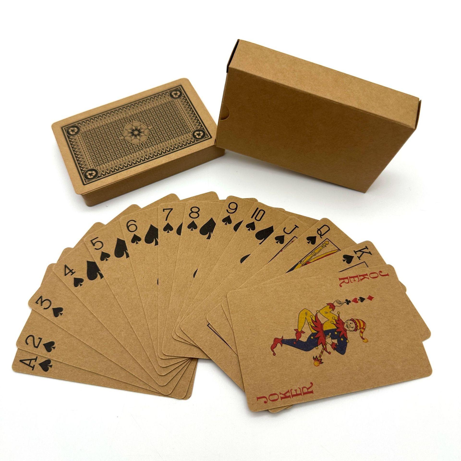 牛皮纸扑克牌