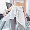 Falda de una pieza deportiva para yoga que cubre la cadera, Falda interior, Falda para mujer de fitness, Cortina para glúteos que cubre el trasero anti-exposición