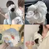 Goma para el pelo de encaje estilo coreano para mujer, Lazo para el pelo de alta gama, Banda de goma de alta elasticidad, Accesorio para el pelo retro francés