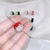 Cuentas redondas degradadas arcilla polimérica bola de diamantes diamantes completos cuentas de agujero recto fábrica al por mayor DIY accesorios para llavero de teléfono móvil collar