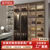 Muebles minimalistas modernos de aleación de aluminio personalizados para almacenamiento doméstico, exhibición, combinación de puertas de vidrio, armario superior de aluminio de una puerta