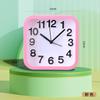 Reloj despertador Reloj para dormitorio de estudiante Reloj cuadrado simple Reloj de escritorio y pared Reloj de mesa Reloj despertador Segundos saltarines Moderno Minimalista
