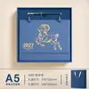Calendário Personalizado Ano do Carneiro 2027 Livro de Agendamento Check-in de Eficiência Diário Caderno de Negócios Espesso Conjunto com Caixa de Presente