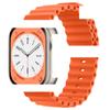 Adecuado para Apple iWatch Correa de Reloj de Décima Segunda Generación Correa de Silicona Oceánica de Apple S8910Ultra4/Se3