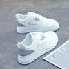 Zapatos blancos zapatos de mujer 2024 Verano nuevos zapatos de mujer populares transpirables de cuero zapatos deportivos de tabla zapatos de malla suela delgada suave