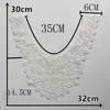 Blanco I Seda de Leche Bordado Hueco Forma de Cuello Encaje de Costura Decoración DIY Accesorios para Ropa Accesorios para Cuello Ropa