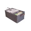 Caja de almacenamiento catiónica de gran capacidad, caja de almacenamiento de ropa indivisa con soporte de marco de acero, caja de almacenamiento plegable y organizada.