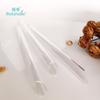 Popotes de Vidrio Inclinados en Stock Venta al Mayoreo Transparentes Puntiagudos Gruesos Reutilizables para Té de Leche con Perlas Popotes para Beber Transfronterizos