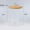 Caja Cuadrada Transparente de Plástico para Bastoncillos de Algodón para Maquillaje, Algodón Desmaquillante, Caja de Almacenamiento Portátil de PS