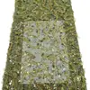 Malla Tejido Brillante Vestido Formal de Color Multicolor Bordado con Lentejuelas Irregulares