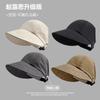 Gorra de sol de primavera y verano gorra de sol de verano protección solar ultravioleta cara parte superior pequeña vacía circunferencia de cabeza grande pescador pico de pato