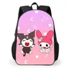 Transfronteiriça nova Sanrio kuromi kuromi mochila escolar mochila de estudante mochila de escola primária uma geração de cabelo