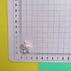 Desenho animado gelo através de flor pequena sono bebê gato coelho filhote de cachorro faça você mesmo acessórios de resina capa de telefone celular grampo de cabelo sapato fivela adesivo