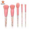 Conjunto de Pincéis de Maquiagem de 5 Peças Novo Transfronteiriço Sorvete Rosa com Doce de Diamante Pincel Arco-Íris Pincel de Maquiagem de Natal
