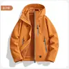 Cortavientos de moda para pareja para exteriores, unisex, diseño tres en uno con forro interior desmontable, forro cálido de forro polar y cubierta exterior engrosada a prueba de viento