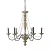 Suministro Exclusivo Transfronterizo de Lámparas Colgantes de Madera Vintage Sencillas Estilo Country Americano para Sala de Estar, Comedor, Escaleras y Villas