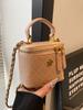 Bolso pequeño con bordado rómbico para mujer, bolso bandolera con cadena de moda, minibolso Joker cuadrado pequeño, verano 2024