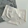 7A Barra Ondulada Sem Costura Alta Elasticidade Essencial para Yoga Cintura Média 7A Algodão Antibacteriano no Fundilho Calcinhas Femininas Base Líquida Calcinhas