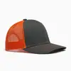 Gorra de Béisbol Deportiva Publicitaria de Borde Plano Ligeramente Curvada con Bloques de Color de Gran Tamaño Transfronteriza Gorra con Malla para el Sol Gorra de Camionero