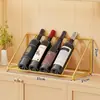 Estante para vinos, exhibidor inclinado para botellas de vino, soporte para botellas de vino, estante inclinado para vinos, nuevo modelo 2026, pieza decorativa de lujo ligero para gabinetes de vino