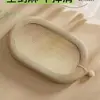 Tablero rascador ovalado para gatos de tela de sisal cara grande gato sisal cama para gatos autoentretenimiento del gato pista de desprecio bolsa para afilar uñas Yu Rui