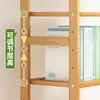Estantería de Madera Maciza para el Hogar Estante de Almacenamiento de Piso Estantería Simple para Sala de Estar de Estudiante Estantería para Dormitorio Infantil Estudio Estante de Almacenamiento de Acabado