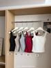 Camisole Básica de Outono com Decote Quadrado e Bojo 8 Cores Versátil Cor Lisa Top Interno Copo Fixo 6999