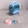 Mini Pet Shop Brinquedo para Crianças Brincar Filhote Gatinho Simulação Alimentação Boneca Acessórios Casa
