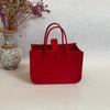 Bolsa de fieltro para banquete de cien días de un año, bolsa de regalo al por mayor, bolso de mano de fieltro rojo, bolsa de almacenamiento con LOGO