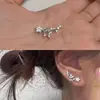 Pendientes de Estrella Super Brillantes Completamente de Diamante, Femeninos, Sencillos, Versátiles y Personalizados, Nueva Tendencia 2025 en Pendientes de Nicho