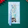 Nueva serie de pinturas al óleo caja de regalo marcapáginas para estudiantes, clip para página de libro de lectura de alta estética, recompensa para actividades escolares, papelería cultural y creativa
