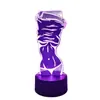 Luz de Noche LED 3D Creativa para Niñas Yoga Sexy, Adornos de Escritorio Luminosos, Lámpara de Mesa LED, Regalo de Atmósfera para Dormitorio y Mesita de Noche