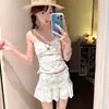 Traje de baño de dos piezas con falda, estilo nuevo 2026 para mujer, disimula el abdomen y estiliza, adecuado para vacaciones en la playa y aguas termales, disponible para venta al por mayor