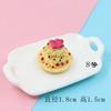 Lote B de accesorios de resina para manualidades, pastel redondo, accesorios para carcasa de teléfono móvil, mini pastel