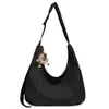Bolsa Tote Estilo Japonês Nicho Estilo Preguiçoso para Mulheres 2026 Nova Bolsa Leve de Lona Grande Capacidade Casual para o Dia a Dia Bolsa Transversal